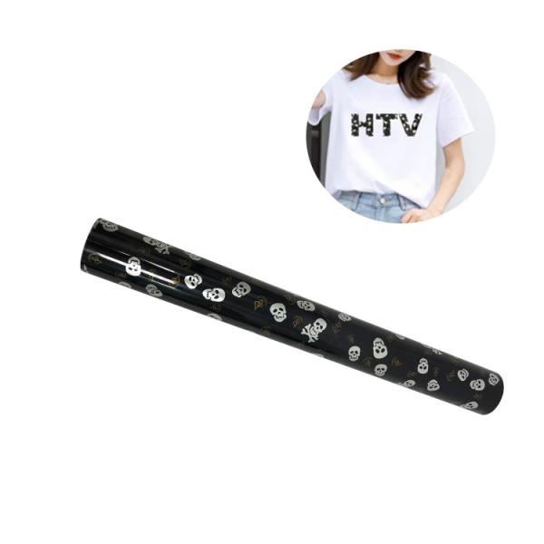 Buy 100cm Patterned Heat Transfer Vinyl HTV Rolls Skull Halloween Style at wholesale prices