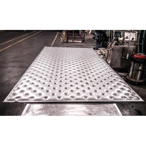 Buy 0.9mm Pillow Dimple Plate For Heat Exchanger Laser Welding Machine at wholesale prices