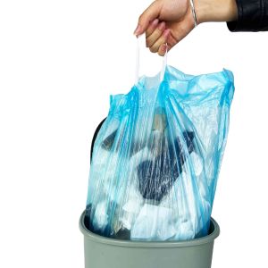 Offset Printing Custom Order 2023 Degradable Drawstring Garbage Bag Plastic