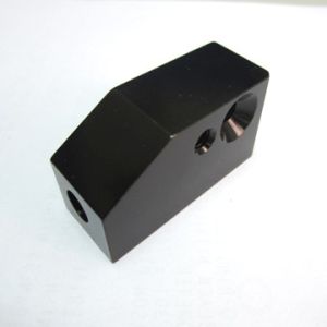 CNC aluminum back anodized finish small block with thread holes