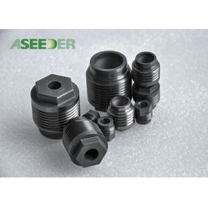 Black Color Tungsten Carbide Oil Spray Nozzle Hard Wearing High Density