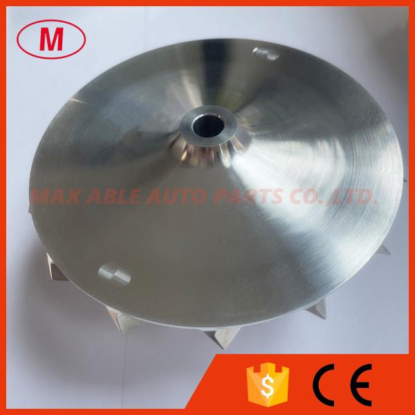 PTE76 76.44/102.40mm 7+7 blades point milling turbocharger milling/aluminum 2618/billet compressor wheel for PTE7685 Sportman CEA GEN2, PTE7675