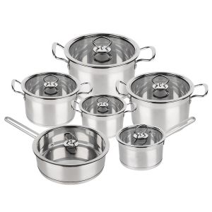 High Quality Kitchen Warethree-layer Double Bottom Stainless Steel Cookingware
