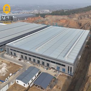 Steel Structure Factory with EPS Sandwich Panels and Galvanized Purlins