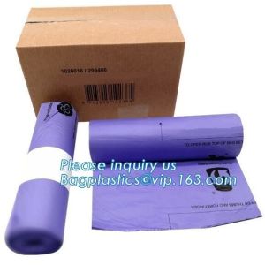 China Environmental Biodegradable Bin Liner Bags, Compostable Garbage Bags, Edible 100% Fully Compostable Biodegradable Plasti on sale