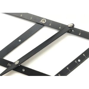 Golden Stainless Steel Section Eyebrow Microblading Tool Tattoo Eyebrow Ruler