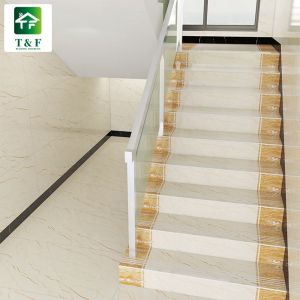 Contemporary Staircase Porcelain Marble Tiles SASO SGS Certification