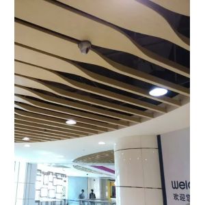 Fashion Customized Aluminum Metal Ceiling With Circular Curve Wave Shape