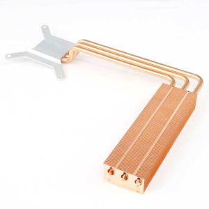 Customized Skived Fin Heat Sink Heat Transfer Copper Screw Mount