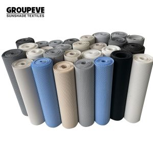 430GSM Transparent Fire Proof Retardant Sun Shade Fabric with 2/2.5/3m Width