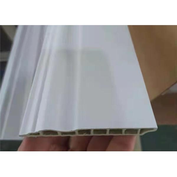 ISO9001 Decorative 150mm PVC Skirting Boards Hot Stamping