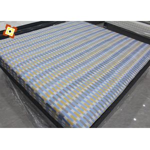 Off White Yellow Bedding Mattress Quilting Fabric Warp Knitted Dustmite Proof
