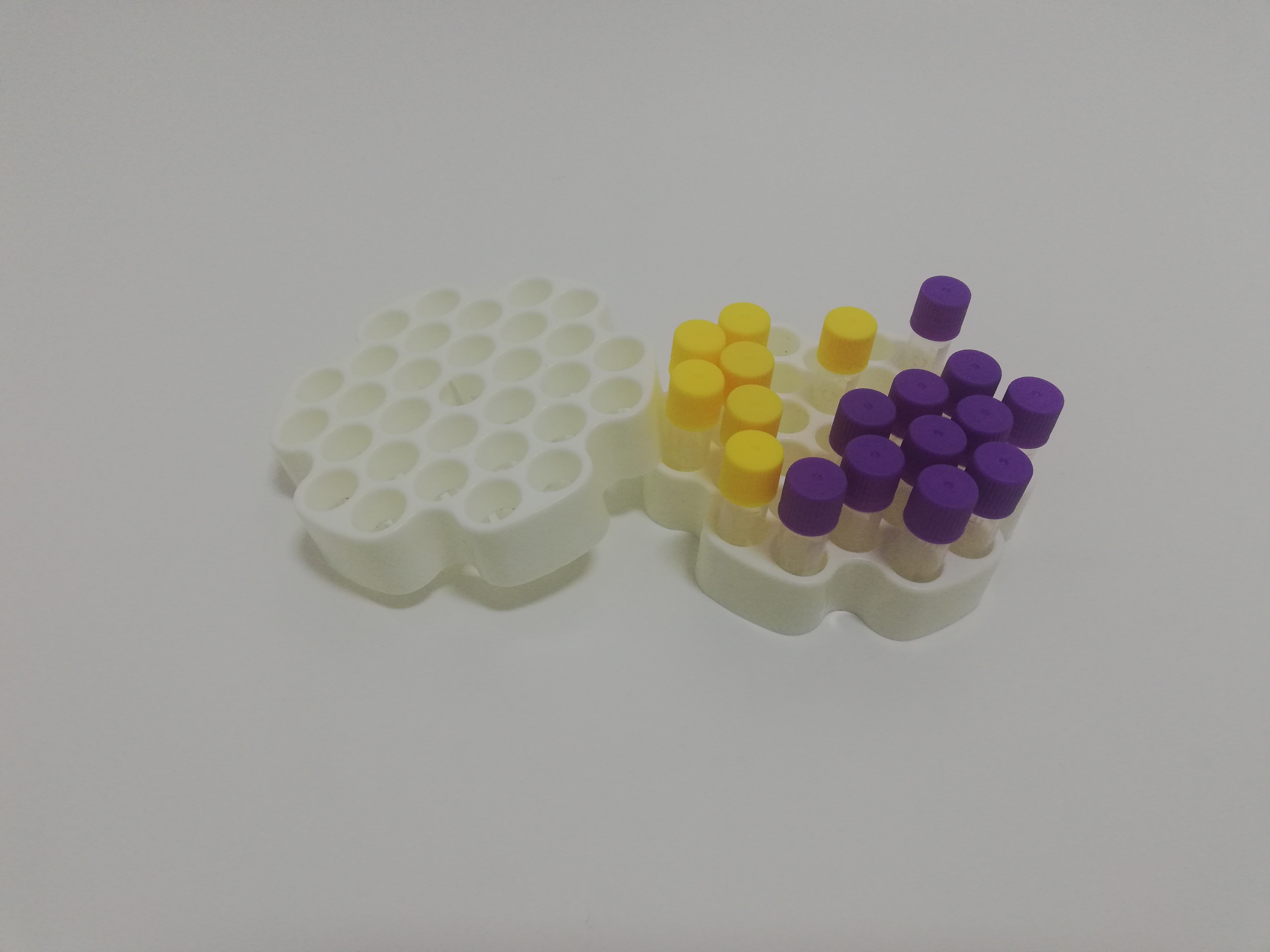 Quality White Cell Freezing Box , Cool Cell Freezing Container 30*1ml Vial tube rack for sale