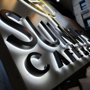 Storefront Led Sign Board Outdoor Shop Name Board Designs Acrylic Backlit