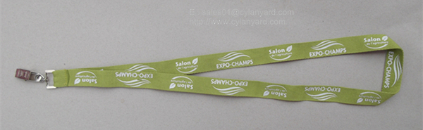 Cost effective polyester id badge lanyards with bulldog card clip, id card clip lanyards