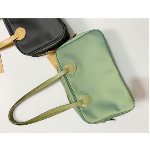 Two Strap Women Nylon Bags Niche PU Leather Shoulder Bag