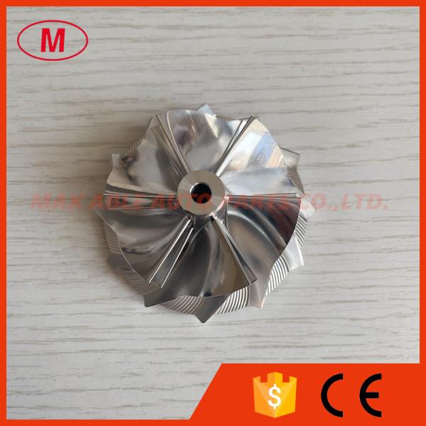 Buy K04 reverse 46.39/56.08mm 6+6 blades high performance aluminum 2618/millining /billet compressor wheel for turbo at wholesale prices