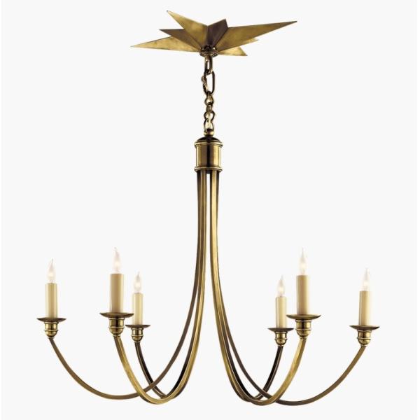 SC 5001 Venetian Medium Chandelier Bronze / Polished Nickel / Hand-Rubbed
