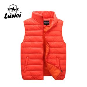 2022 Custom Lightweight Waistcoat Warm Bubble Utility Sleeveless Vest Mens
