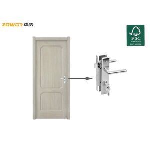 ISO9001 40mm Pine Residential HPL Paint Plain Wooden Door