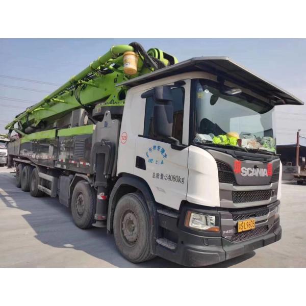 2021 Zoomlion 67m Concrete Pump Truck with Semi-Dry Shotcrete and Truck Mounted Mixer