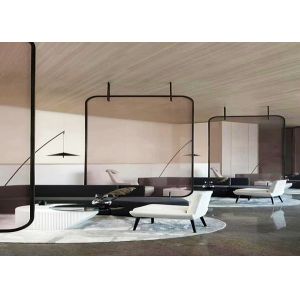 Metal Coated Fabric Decorative Laminated Glass Screen