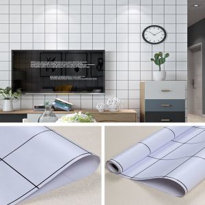 Anti-Oil Stickers Countertop Furniture Waterproof Self-Adhesive Roll Wallpaper