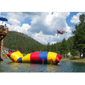 Red / Blue / Green Inflatable Water Pillow Water Floating Launch Toy
