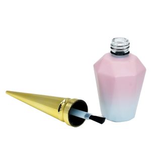10ml 15ml Metallic Caps Fingernail Polish Bottles Containers
