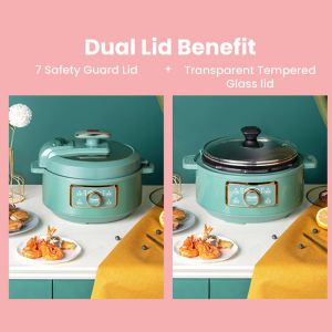 1300W 3L Multifunction Pressure Cooker Hot Pot Rotation Control