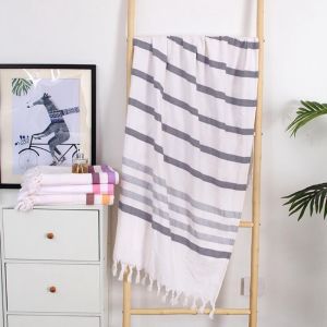 Soft 100% Cotton Hammam Beach Towel Lightweight Odor Resistant Holeproof