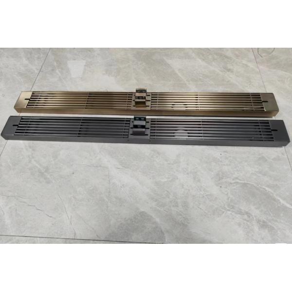 Buy Long Strip Stainless Shower Grate Customized Erosion Resistant adjustable at wholesale prices
