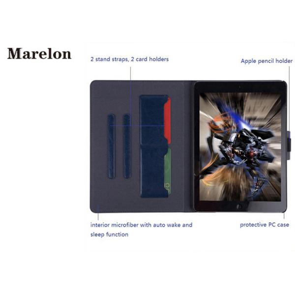 Rotatable PU Leather Ipad Air Case 2 Card Slots With Strong Magnet Buckle