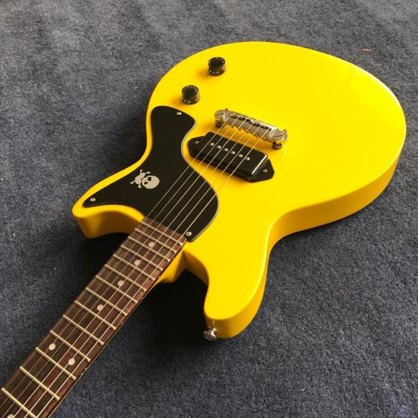 1959 LP Junior electric guitar yellow color one piece bridge pickup mahogany body neck