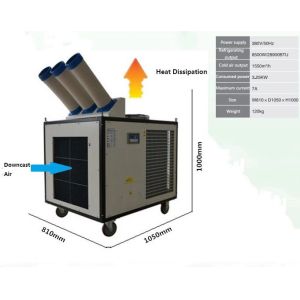 8500W Three Hoses Substantial Spot Cooling Air Conditioner 28900BTU Energy