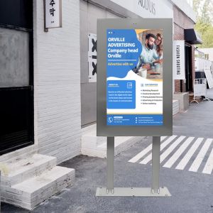 Hot Sale 43 Inch IP65 Stainless Steel Floor Standing Digital Signage - 2000 Nits