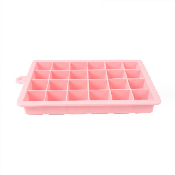 Ice Cream Makers Easy Release 15 Cavity 24 Cavity Silicone Ice Cube Trays with Lids