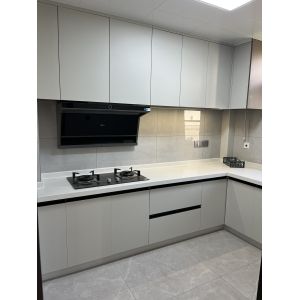 China Factory Kitchen Cabinets with Quartz Granite Countertops