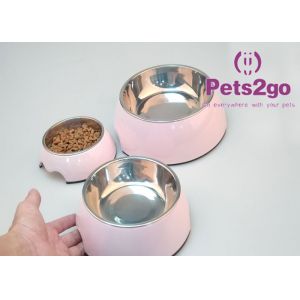 Stainless Steel 350ML 17.5*14*6CM Pet Feeder Bowls