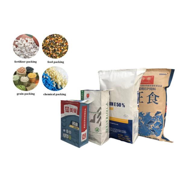 Customized Recyclable Moisture Proof Paper Valve Bag Building Material Packing