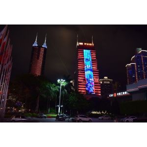 Waterproof IC MBI5024 P31.25 Transparent Grid LED Display Mesh LED Screen LED