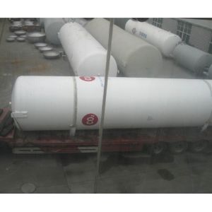 Horizontal 16MnDR Oxygen Cryogenic Liquid Tank 5 Cubic Meter