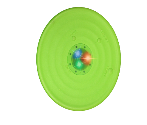 EVA Material Stuffed Pet Toys Starry Sky Sound And Light Frisbee Pet Training