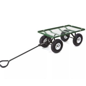 China Qingdao Port Loading Heavy Duty Steel Garden Utility Wagon for Cart Yard Dump Trailer on sale