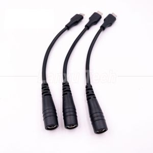 5V USB Type C to DC 5.5x2.1mm Charger Extension Cable for LED Desk Lamp Fan