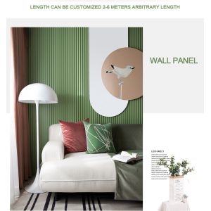 Moth Proof Wood Plastic Grille WPC Fluted Panel Exterior