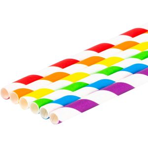 8mm Gift Seasonal BPA Free Customized Paper Straws