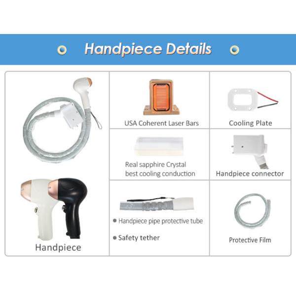 12 X 12mm 1.2KW Triple Wavelength Laser Hair Removal Diode Titanium Ice Laser 10Hz