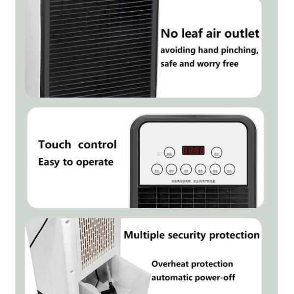 1800W Digital Control Vertical PTC Electric Fan Heater for Home Office Heating Cooling