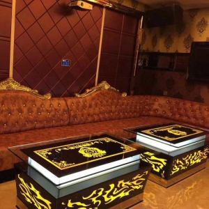 Extra Large U Shaped Club Lounge Sofa Sectional With Ottoman Sleeper Round Disco